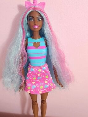 Barbie Pop Reveal Scented Unicorn Doll With Clothes & Accessories, Girls Toy